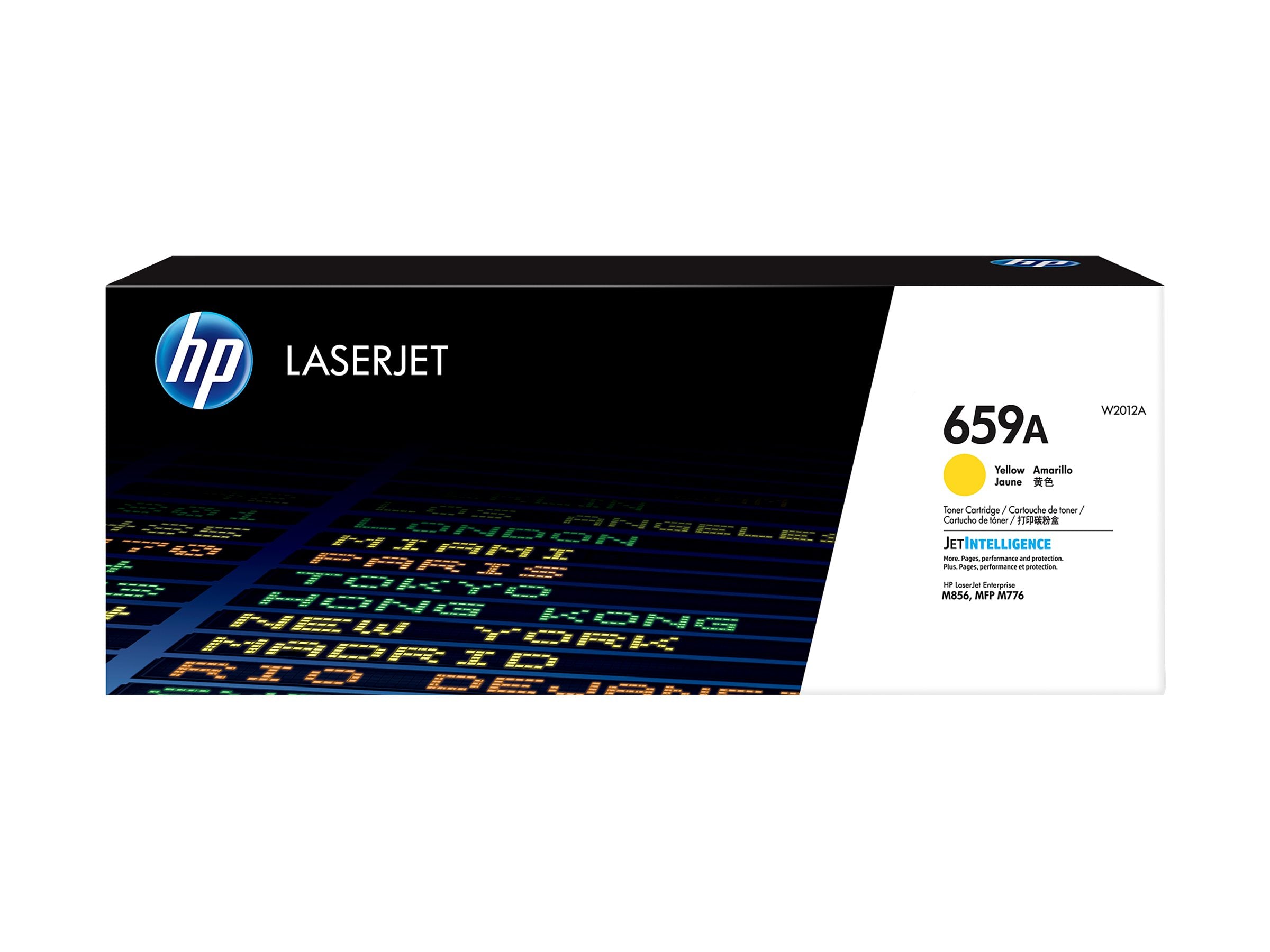HP 659A Yellow Original LaserJet Toner Cartridge Vorderansicht