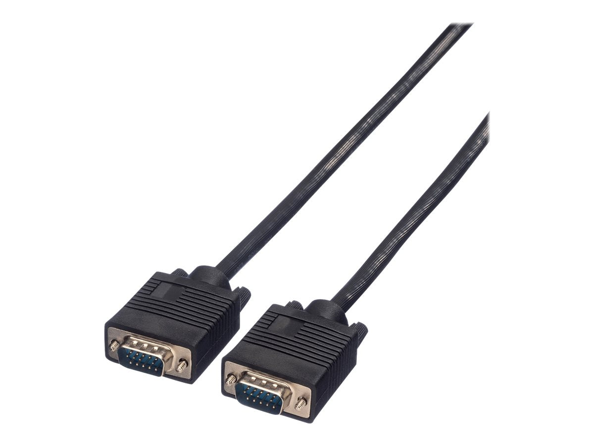 ROLINE VGA-Kabel HD15 ST - ST 3m Vorderansicht