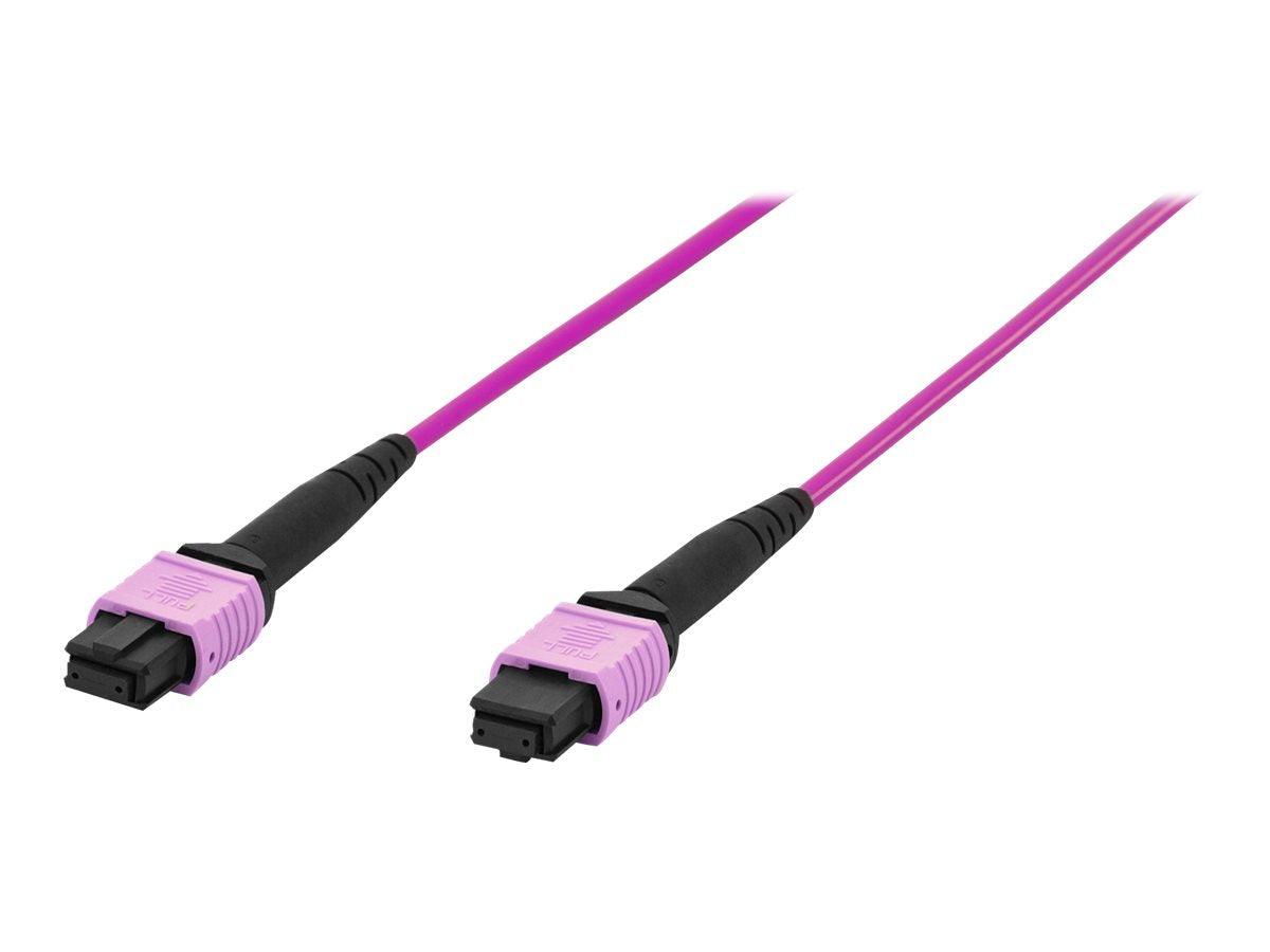 DIGITUS LWL Patchkabel MPO auf MPO Female OM4 Multimode 50/125 m 5m - Vorderansicht