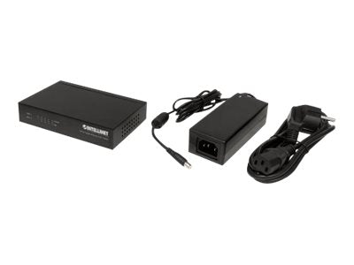INTELLINET 5-Port Gigabit Ethernet PoE+ Switch Anschlussmöglichkeiten