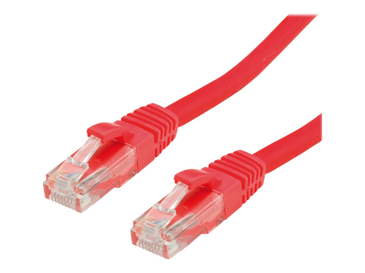 VALUE Patchkabel Kat.6 Class E UTP LSOH rot 7m - Vorderansicht