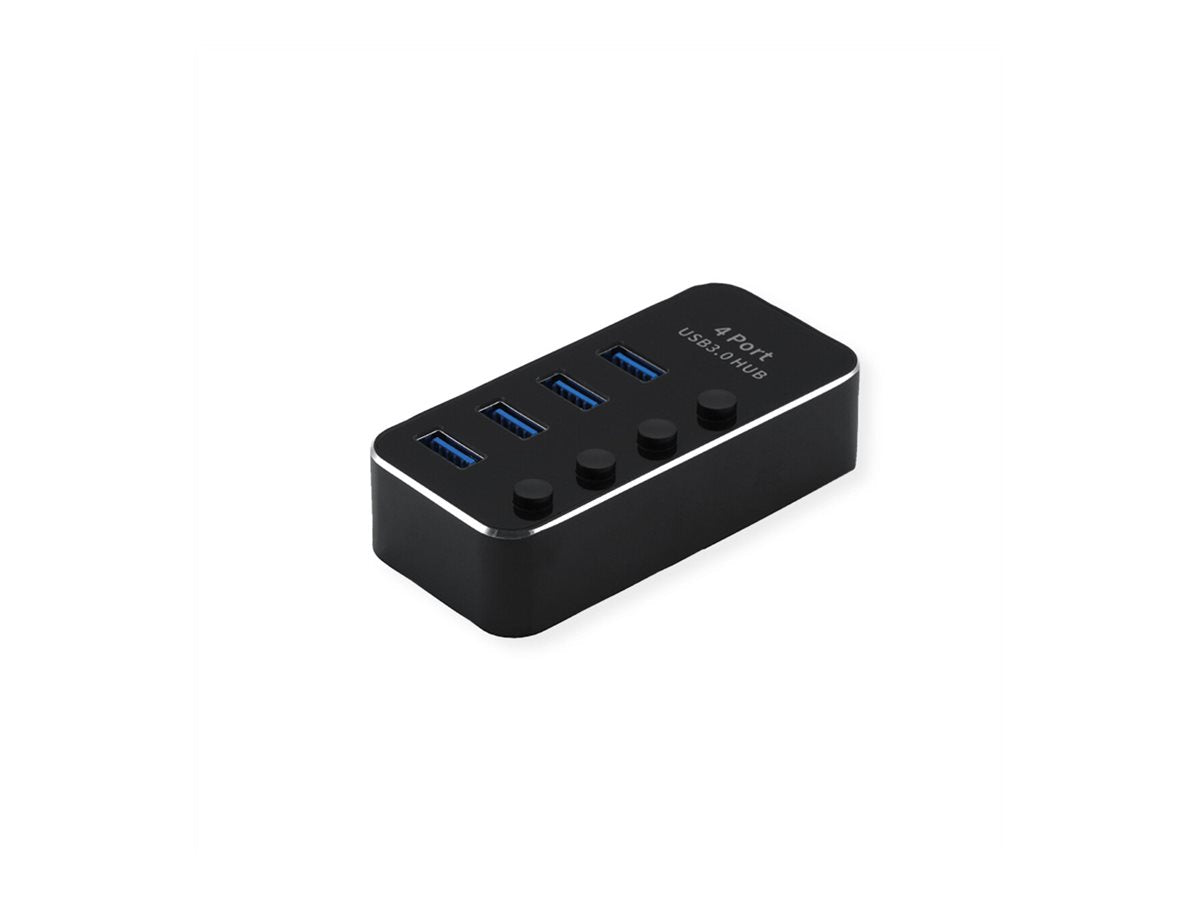 ROLINE USB 3.2 Gen 1 Notebook Hub Rückansicht