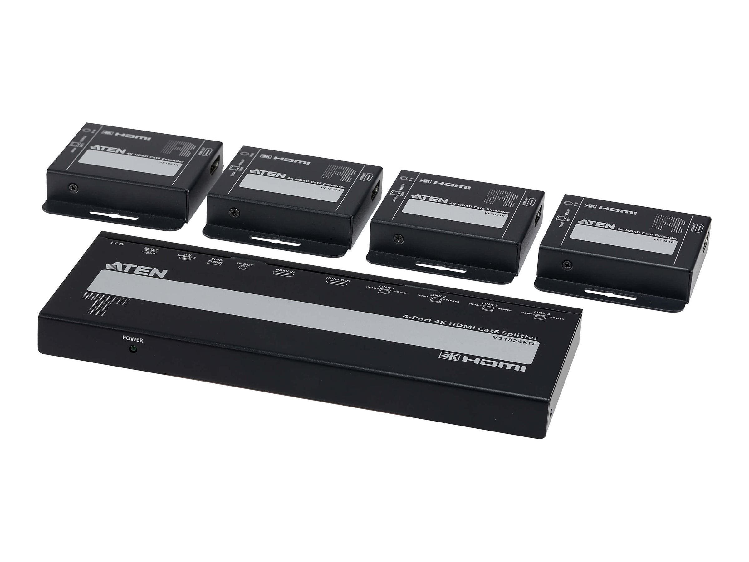 ATEN VS1824KIT 4-Port 4K HDMI Cat6 Splitter Vorderansicht