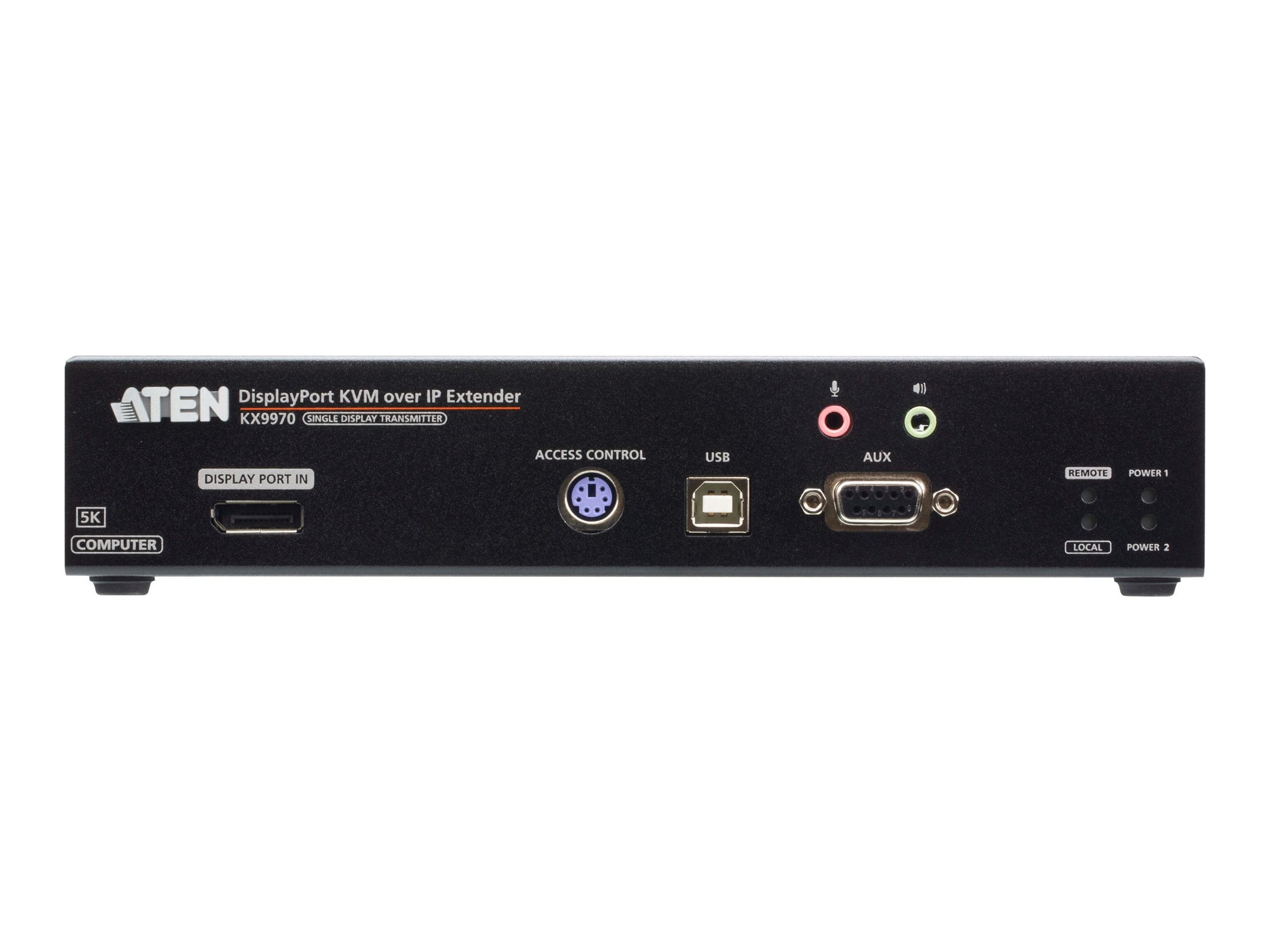 ATEN KX9970T 5K DisplayPort KVM over IP Sender - Vorderansicht