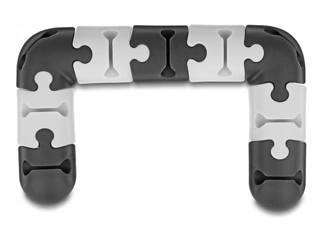 DELOCK Kabelhalter selbstklebend modular Set 9 Stück Vorderansicht