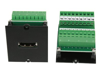 BACHMANN Modul HDMI Kupplung Buchse - Schraubklemme Vorderansicht