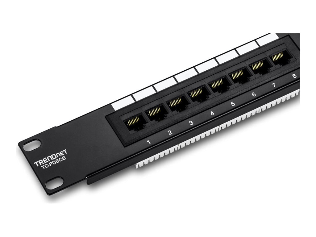 TRENDNET TC-P08C6 Patch Panel Vorderansicht