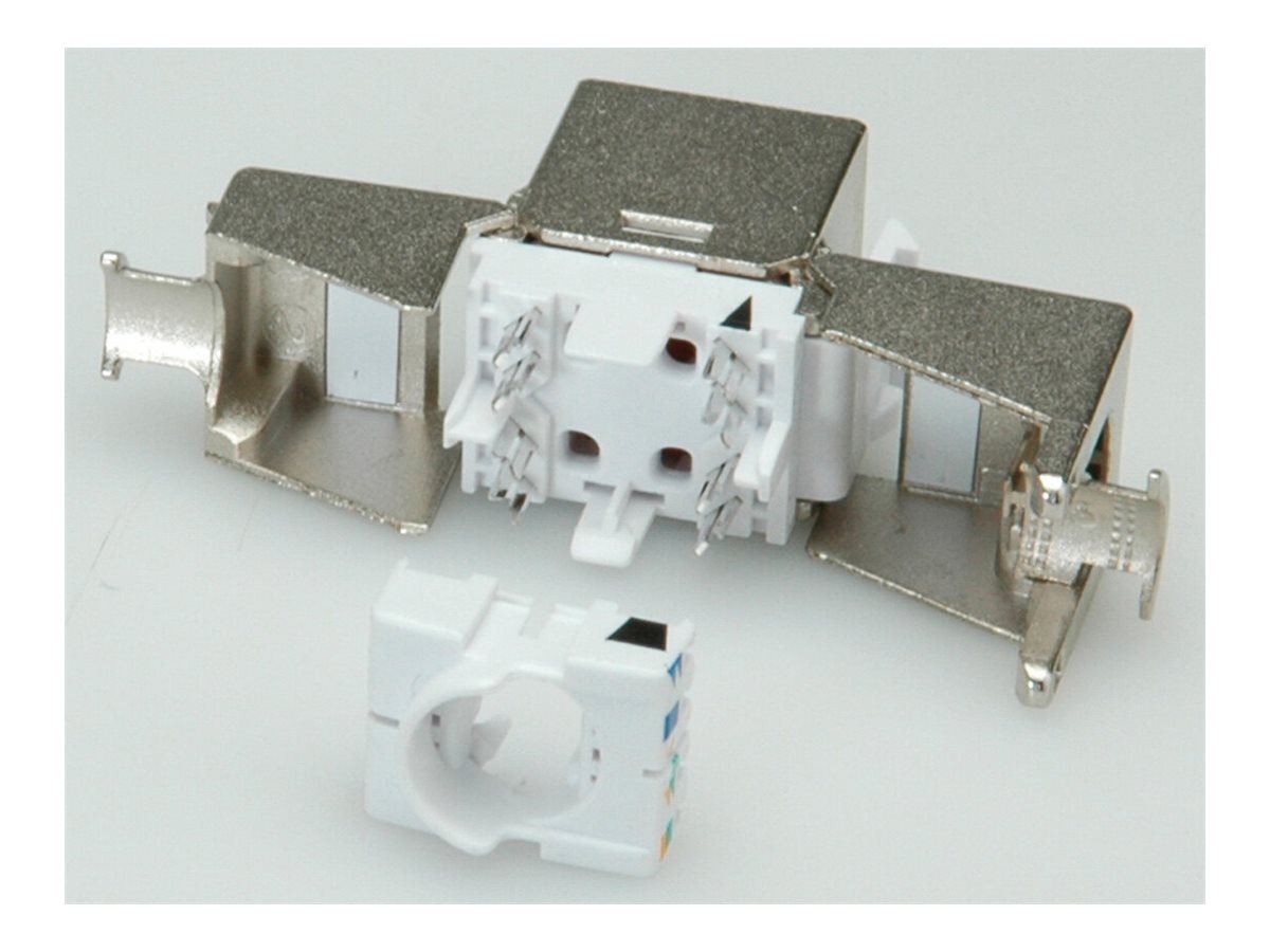 ROLINE Kat.6A Class EA Keystone geschirmt werkzeuglos SLIM - Detailansicht