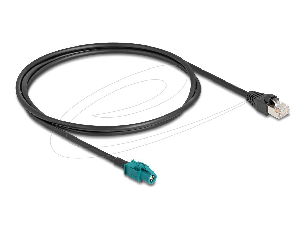 DELOCK Kabel HSD Z Buchse zu RJ45 Stecker 1m - Vorderansicht