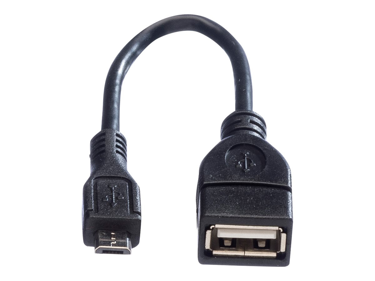 VALUE USB 2.0 Kabel USB 2.0 Typ Micro B - Typ A BU OTG 0,15m Detailansicht