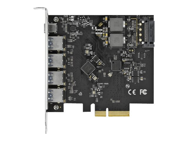 DELOCK PCI Express x4 Karte Vorderansicht