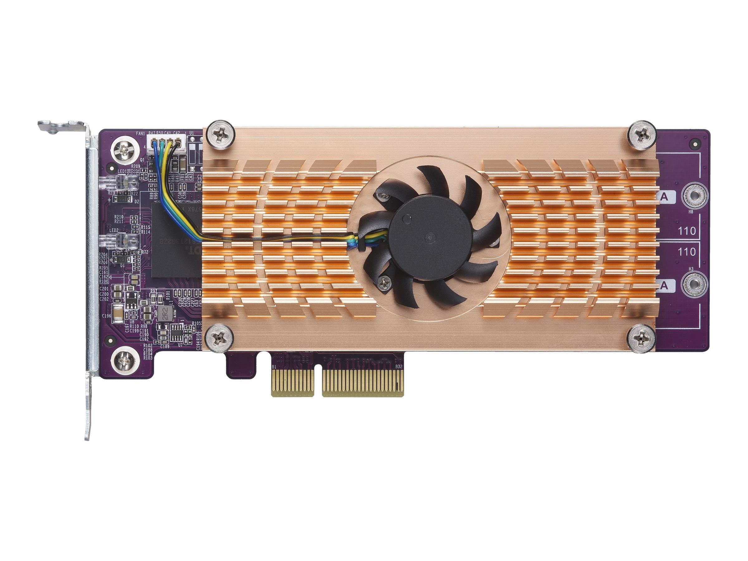 QNAP QM2-2S-220A SATA SSD Erweiterungskarte Installation