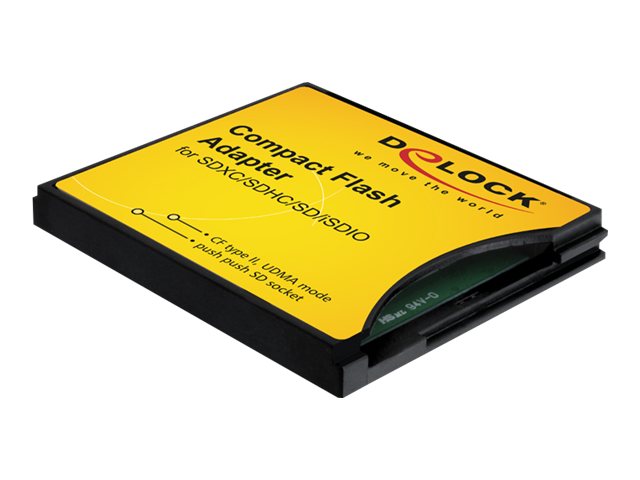 DELOCK Adapter CF II zu SDHC SDXC - Verpackung
