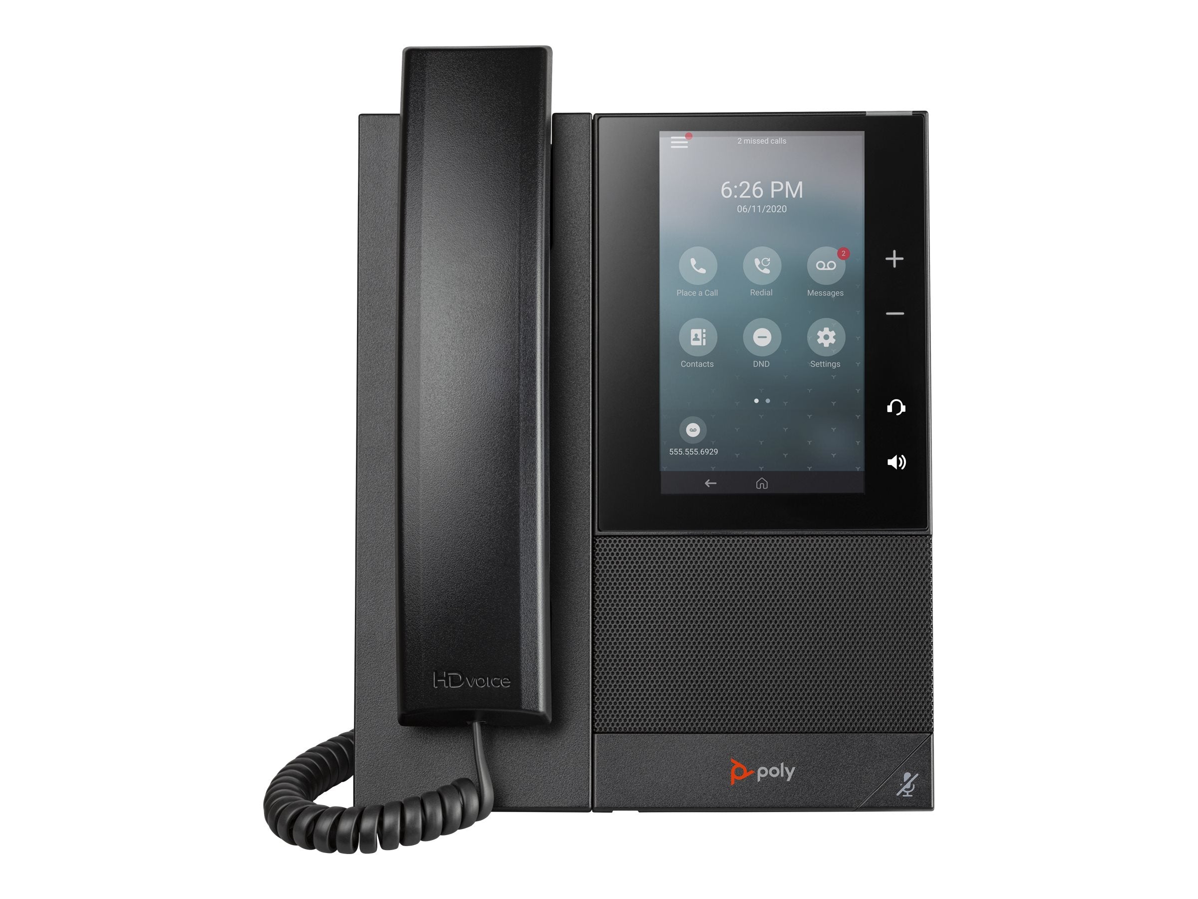 HP Poly CCX 505 VoIP-Telefon Vorderansicht