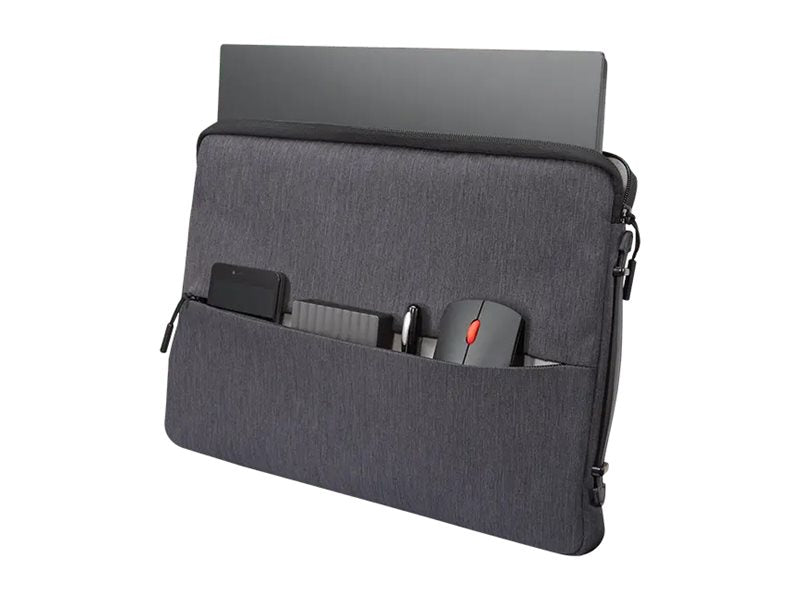 LENOVO 39,62cm 15,6inch Laptop Urban Sleeve Case Charcoal Grey - Seitenansicht