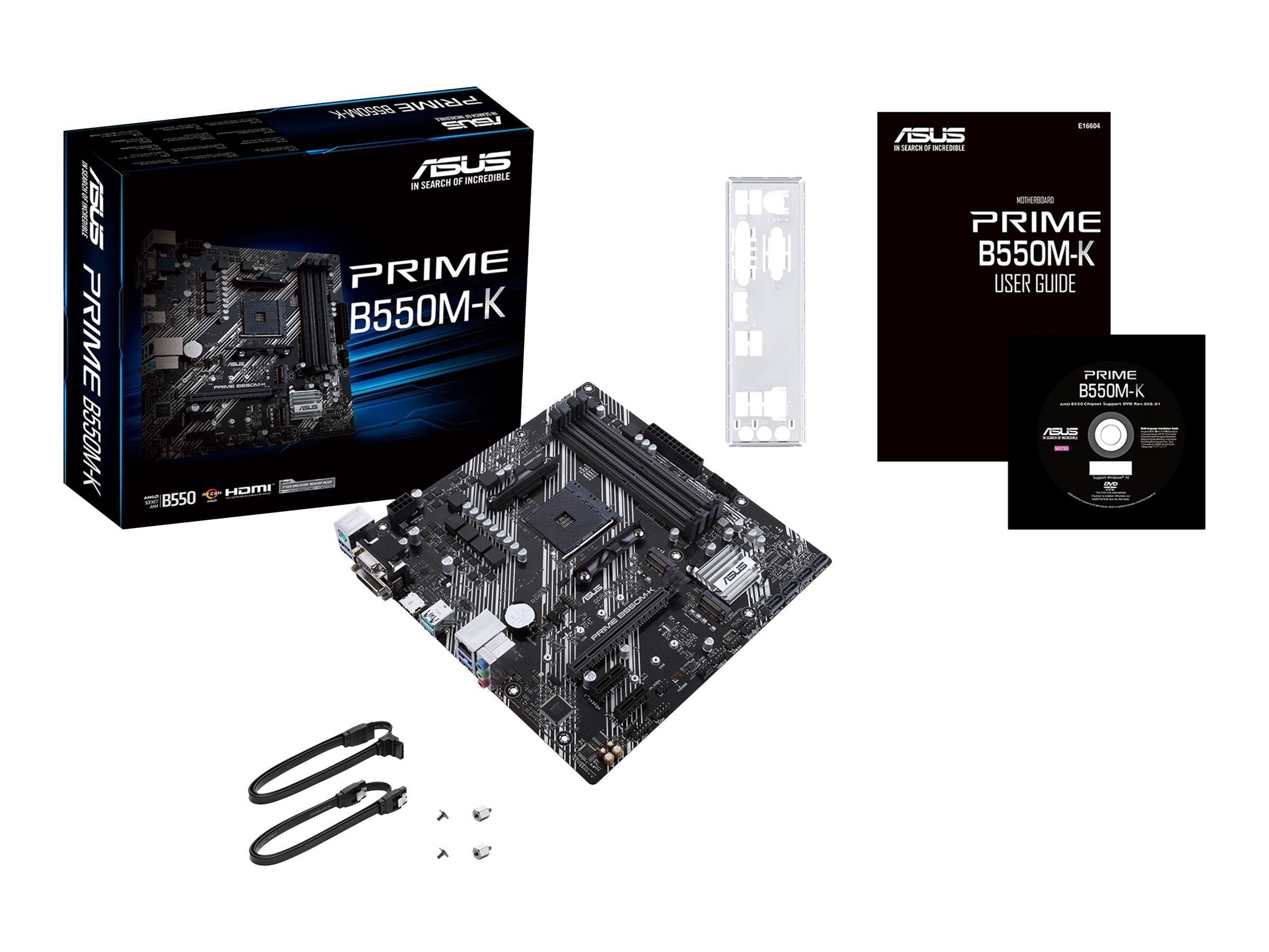 ASUS PRIME B550M-K Motherboard Vorderansicht