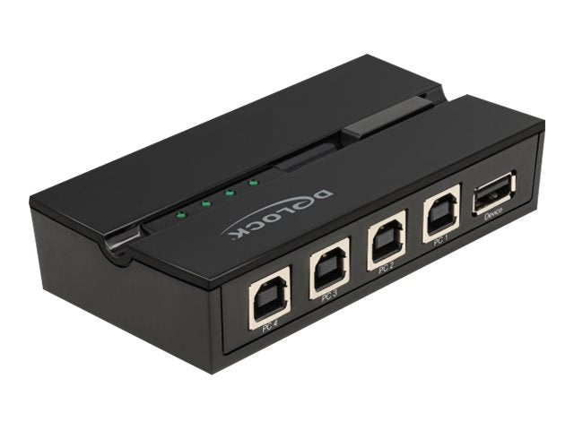 DELOCK USB 2.0 Switch für 4 PC an 1 Gerät - Vorderansicht