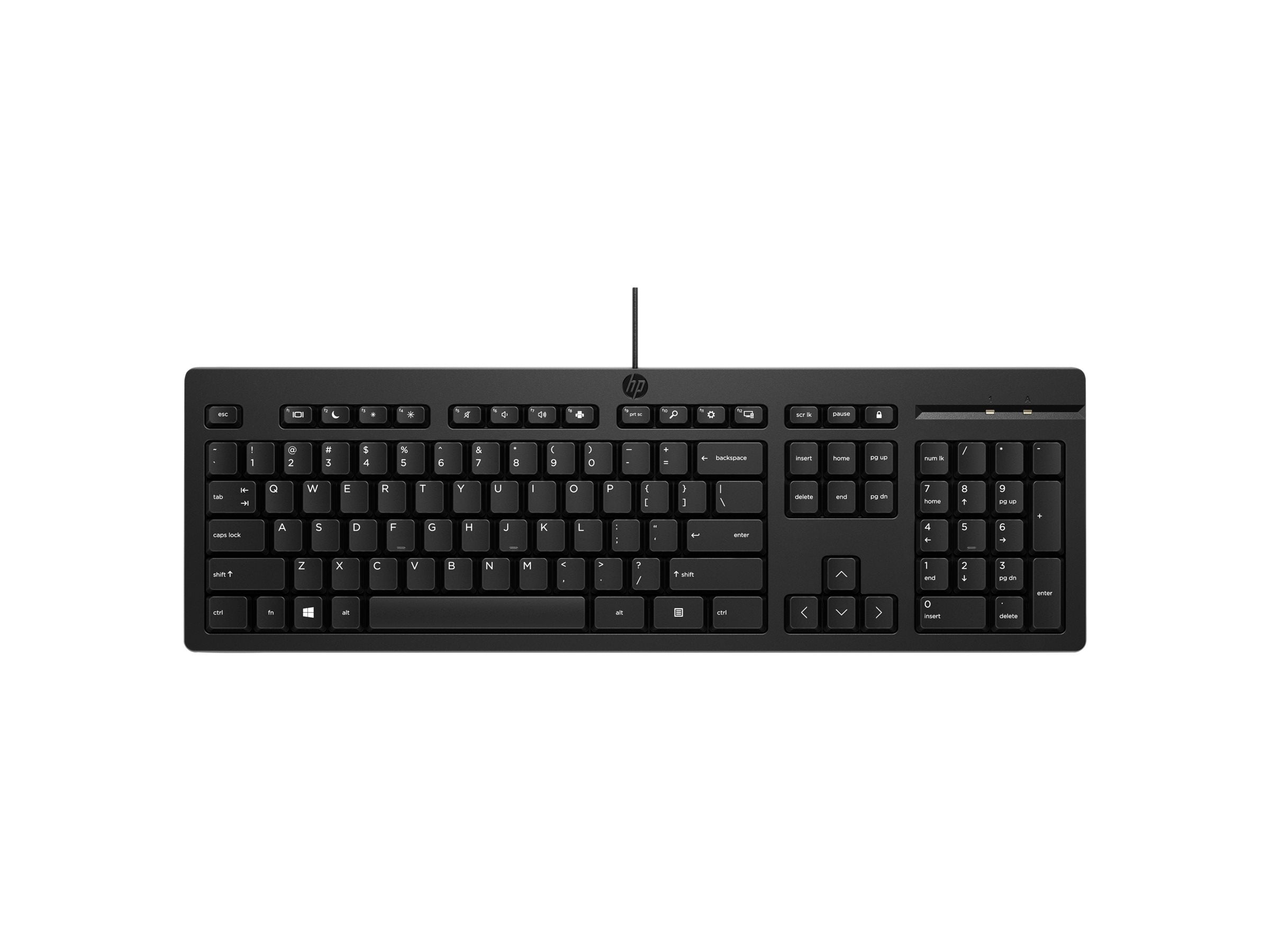 HP 125 G2 USB WD KBD (RO) Seitenansicht
