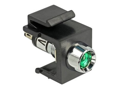 DELOCK Keystone LED grün 6 V schwarz - Verpackung