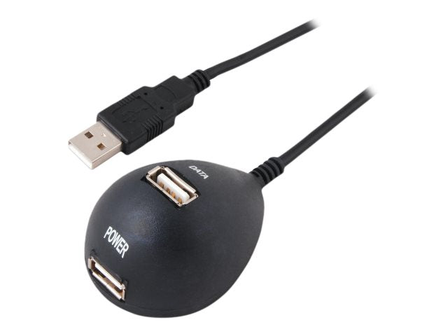 EFB USB Desktop Verlängerungskabel 1,5m sw A-Stecker/A-Buchse Vorderansicht