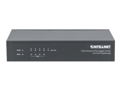 INTELLINET 5-Port PoE+ Gigabit Switch Verpackung