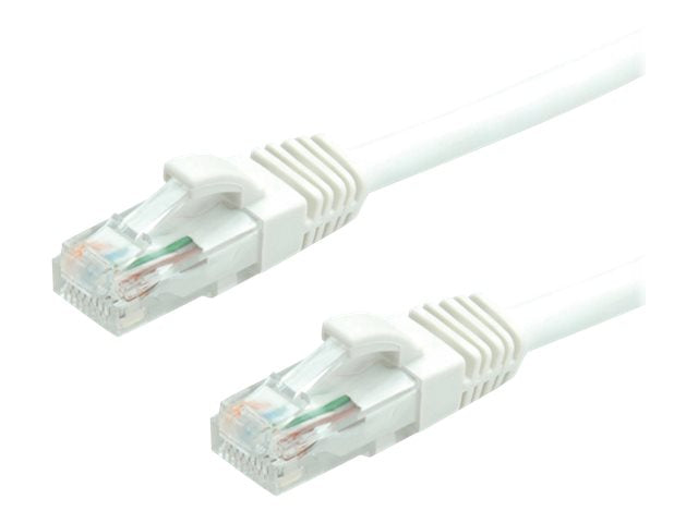 VALUE Patchkabel Kat.6A Class EA UTP weiss 15m - Vorderansicht