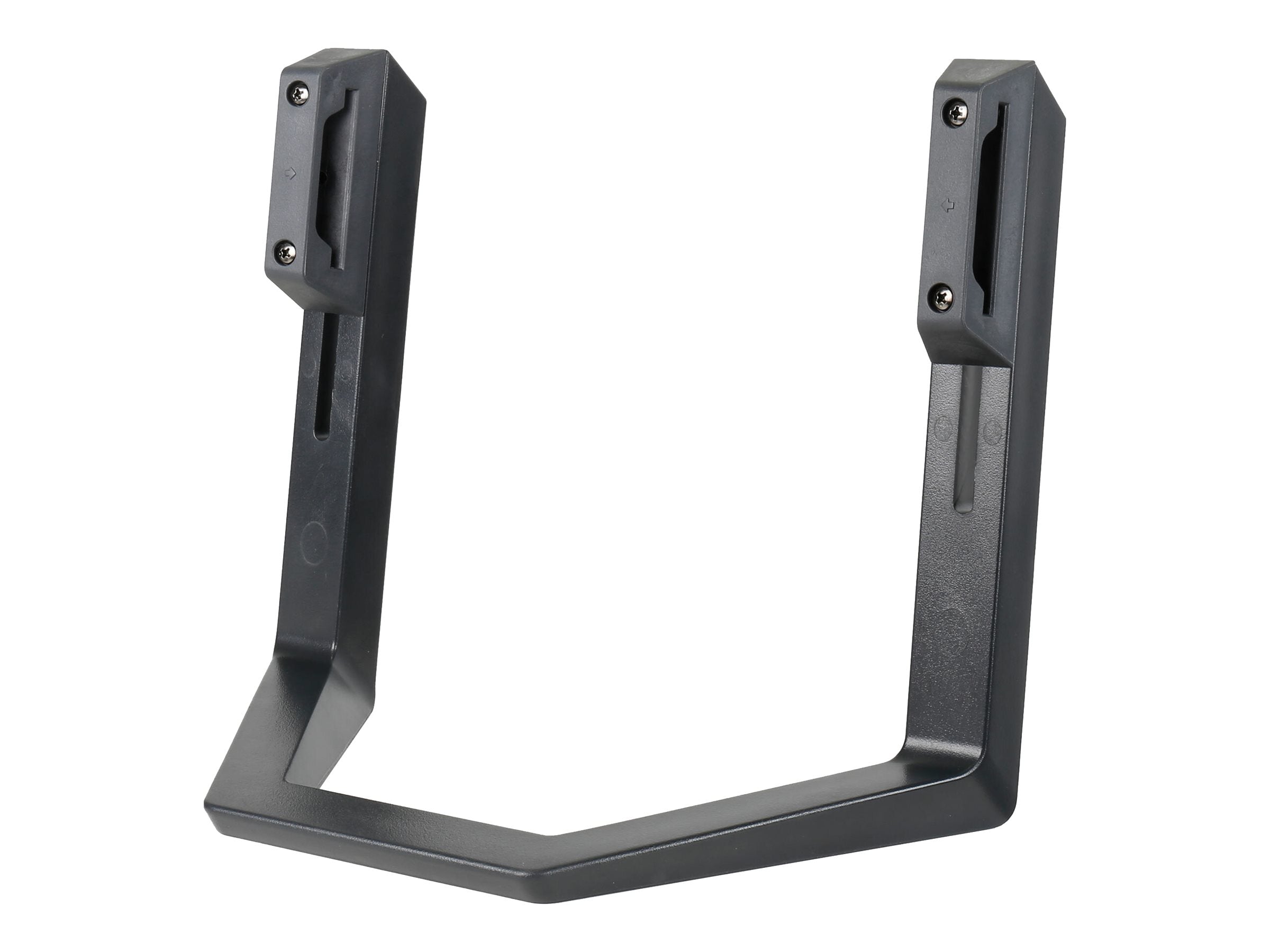 Vorderansicht des ERGOTRON LX Dual Direct Griff Kits matte schwarz