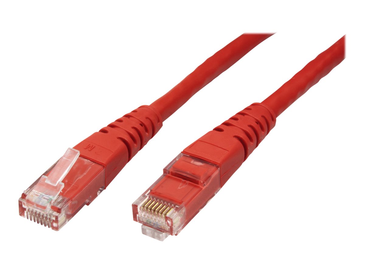 ROLINE Patchkabel Kat.6 Class E UTP rot 3m - Vorderansicht