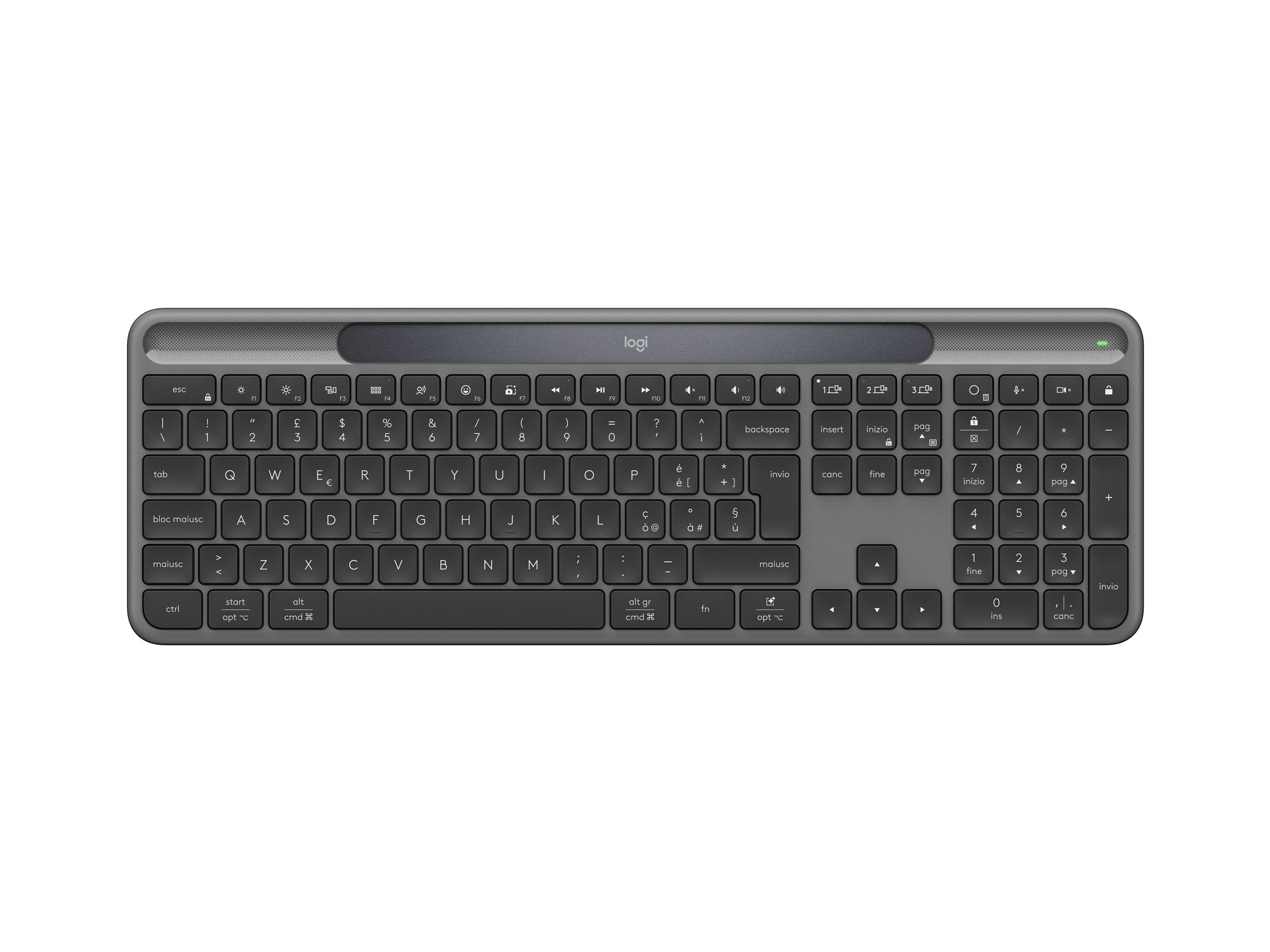 LOGITECH Slim Solar+ for Business - Graphite - (IT)