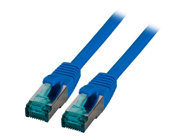 EFB RJ45 Patchkabel S/FTP Cat6A LSZH Blau 30m - Vorderansicht