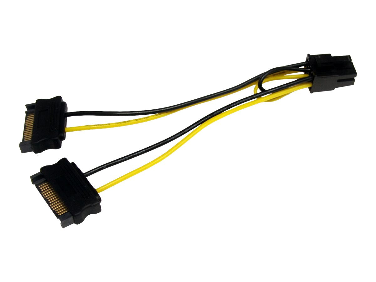 STARTECH.COM 6in SATA Power to 6 Pin PCI Express Video Card Power Cable Adapter - Verpackung