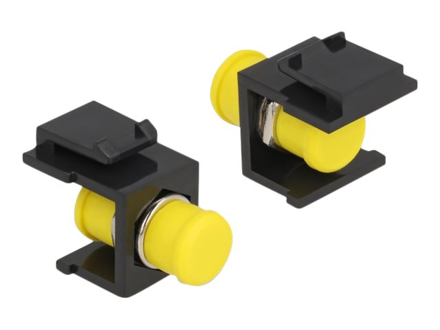 DELOCK Keystone Modul FC Simplex Buchse > Buchse schwarz - Vorderansicht