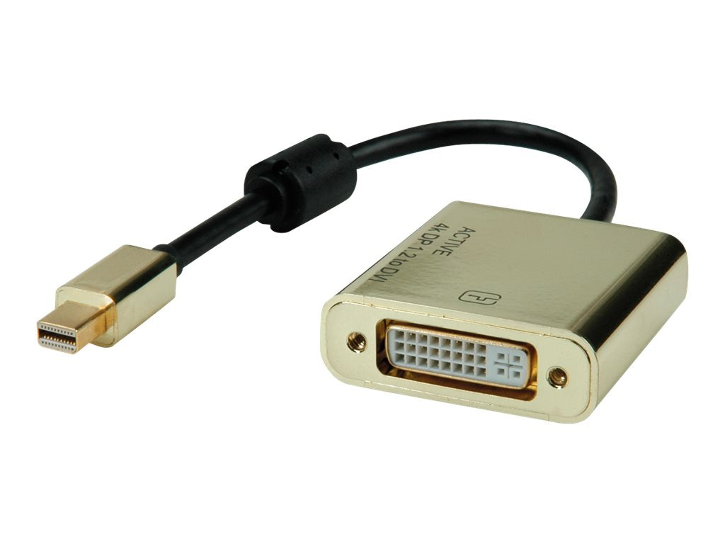 ROLINE GOLD 4K Mini DisplayPort-DVI Adapter Aktiv v1.2 - Verpackung