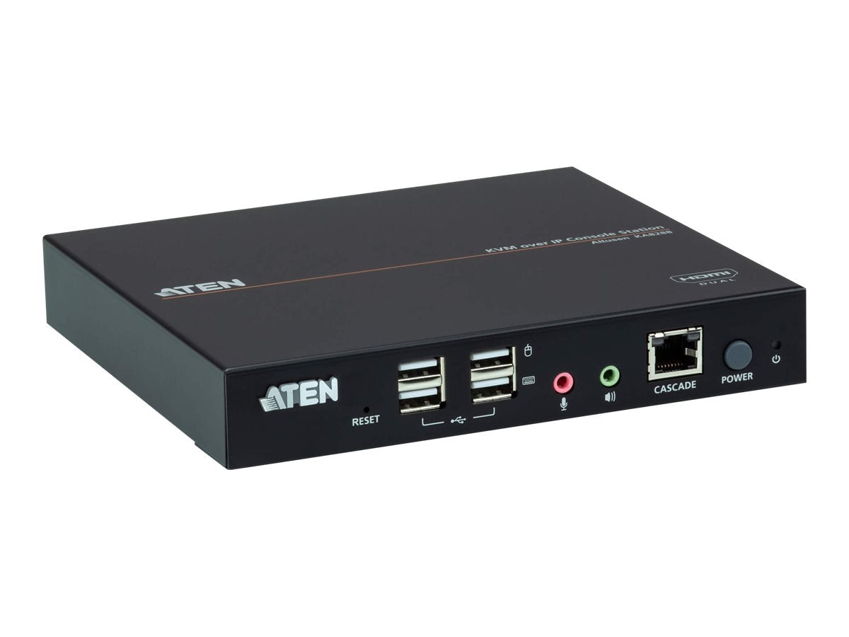 ATEN KA8288 Dual HDMI KVM Konsolenstation Seitenansicht