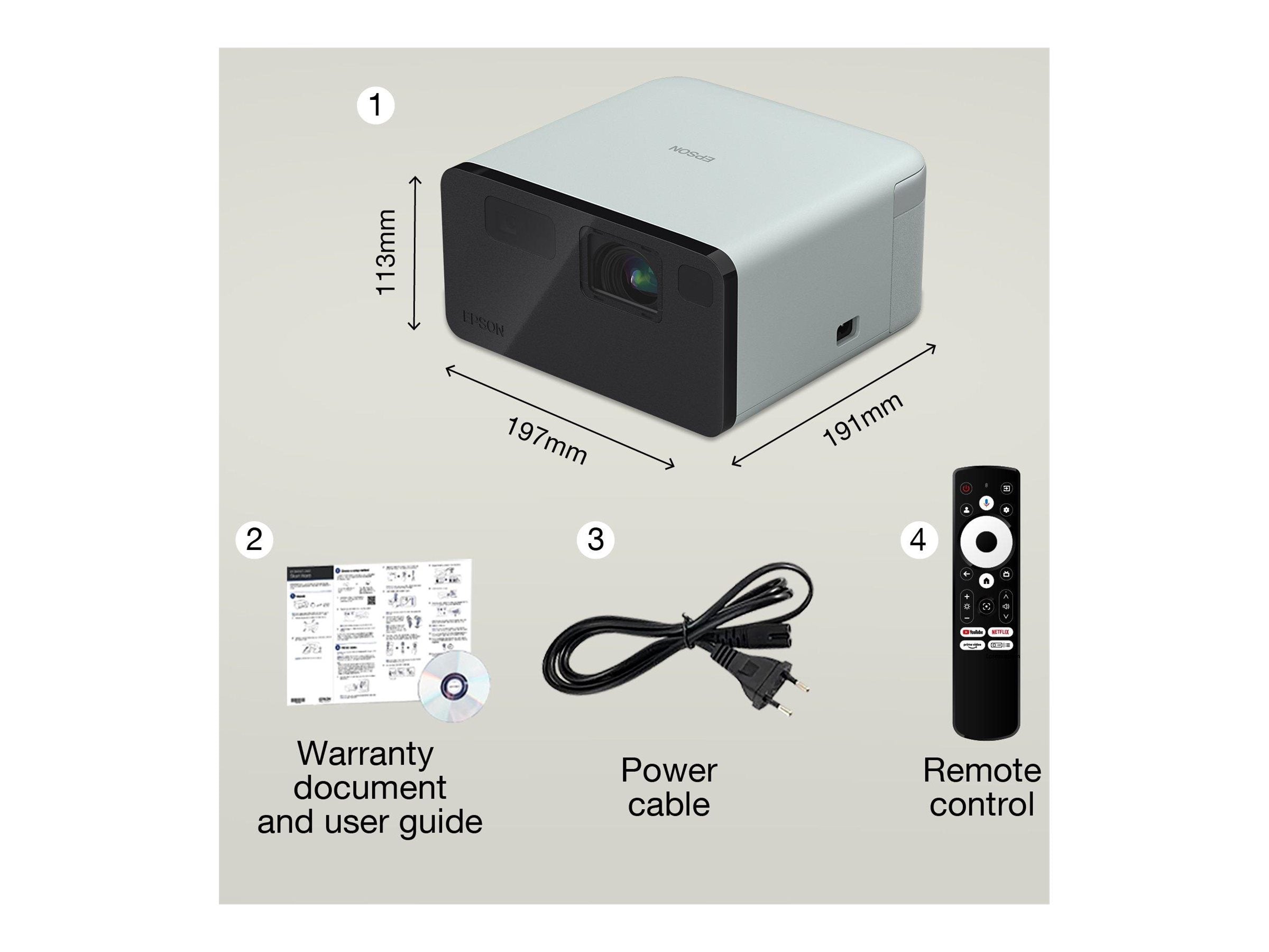 EPSON EF-21G Laser Projector Vorderansicht