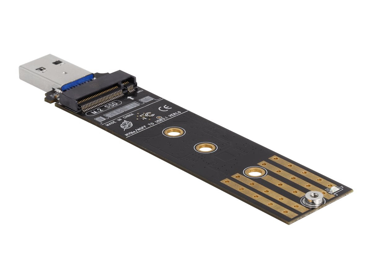 DELOCK Combo Konverter für M.2 NVMe PCIe oder SATA SSD - Vorderansicht