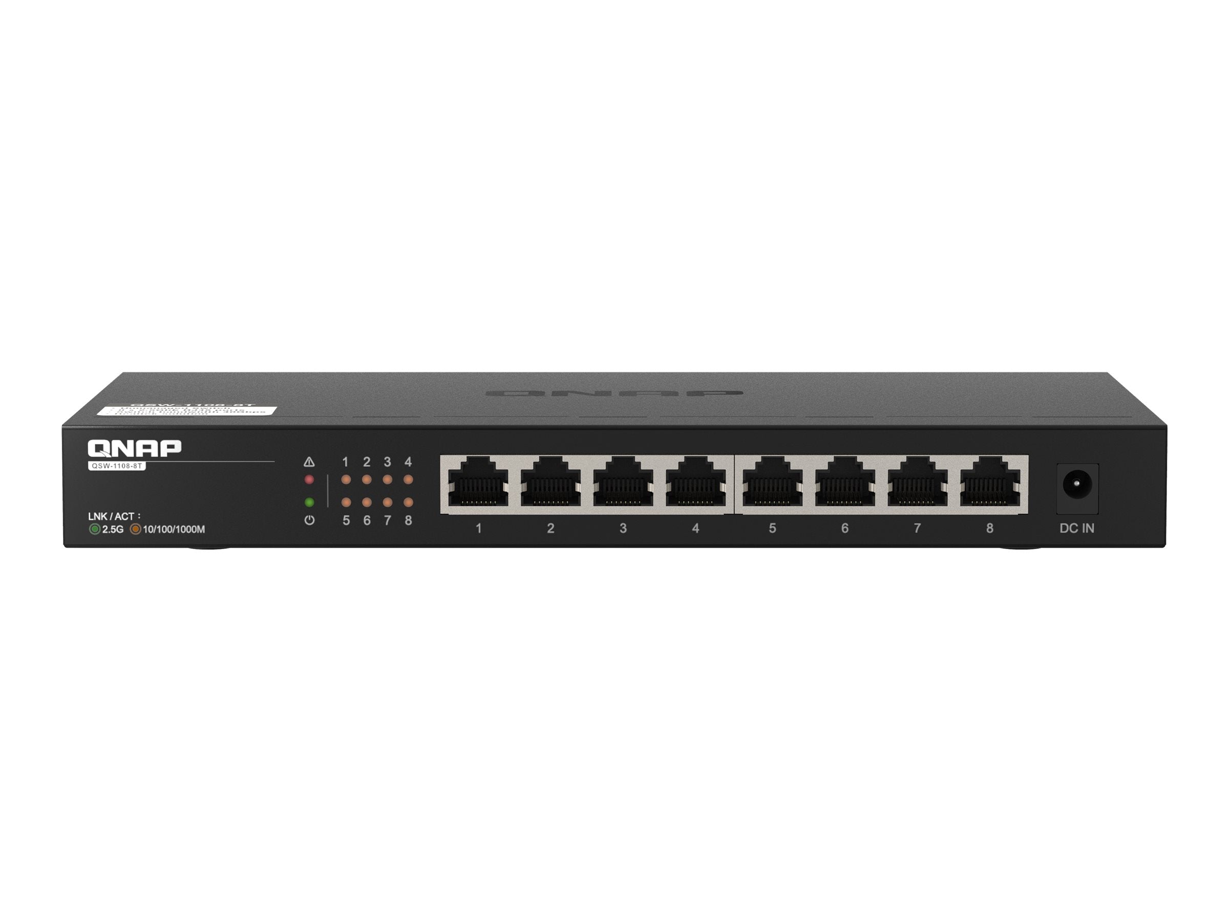 QNAP QSW-1108-8T Switch Rückansicht