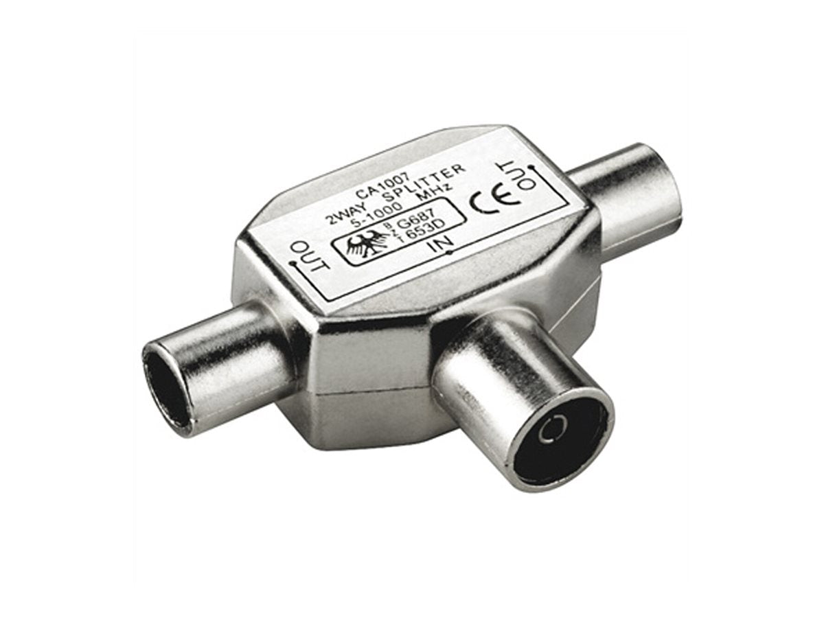 VALUE Koaxial T-Adapter Vorderansicht