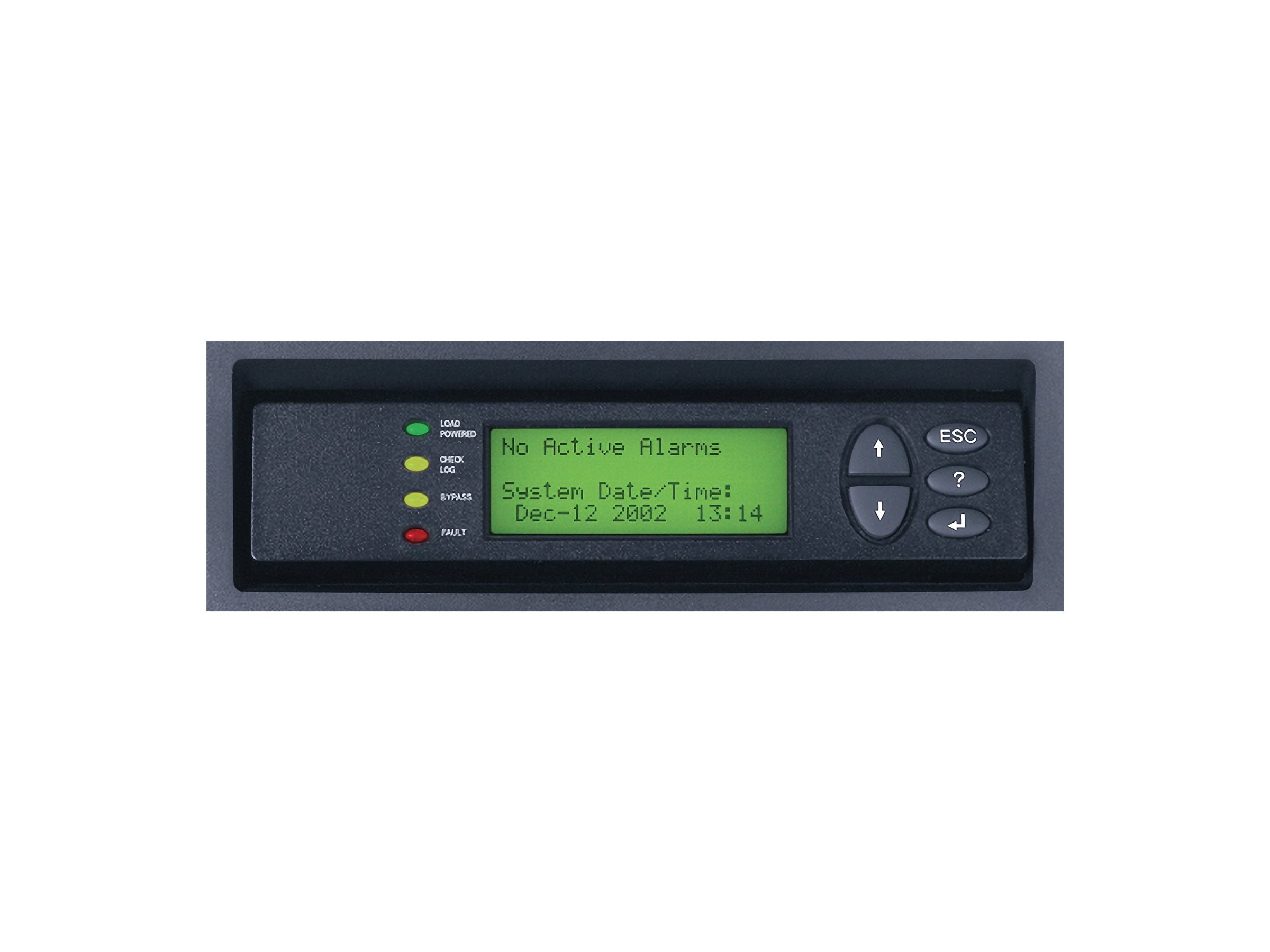 Detailansicht der Anschlüsse der APC Symmetra LX 16kVA