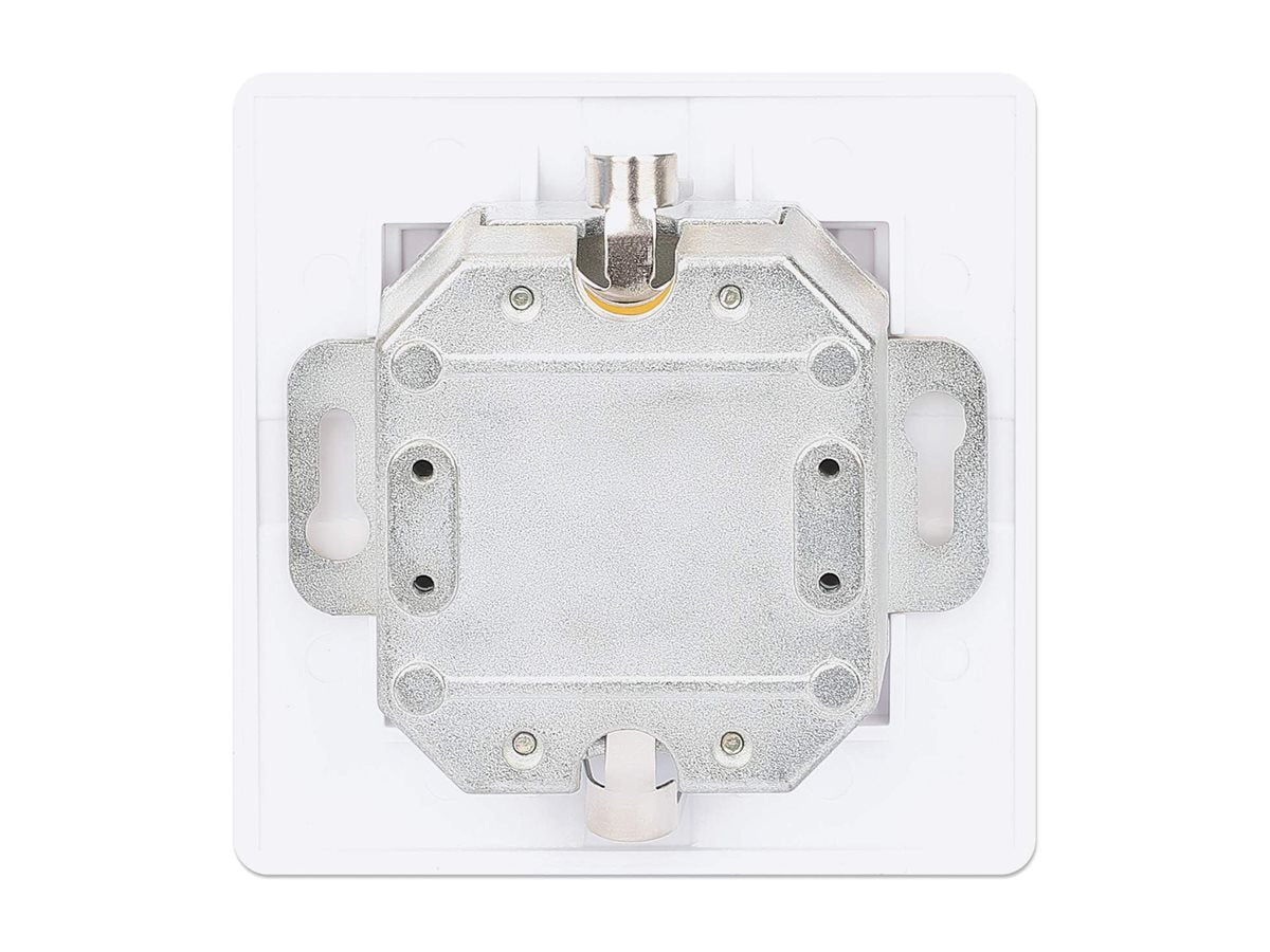 INTELLINET 2-Port Cat6 10G RJ45-Netzwerkdose Montageansicht