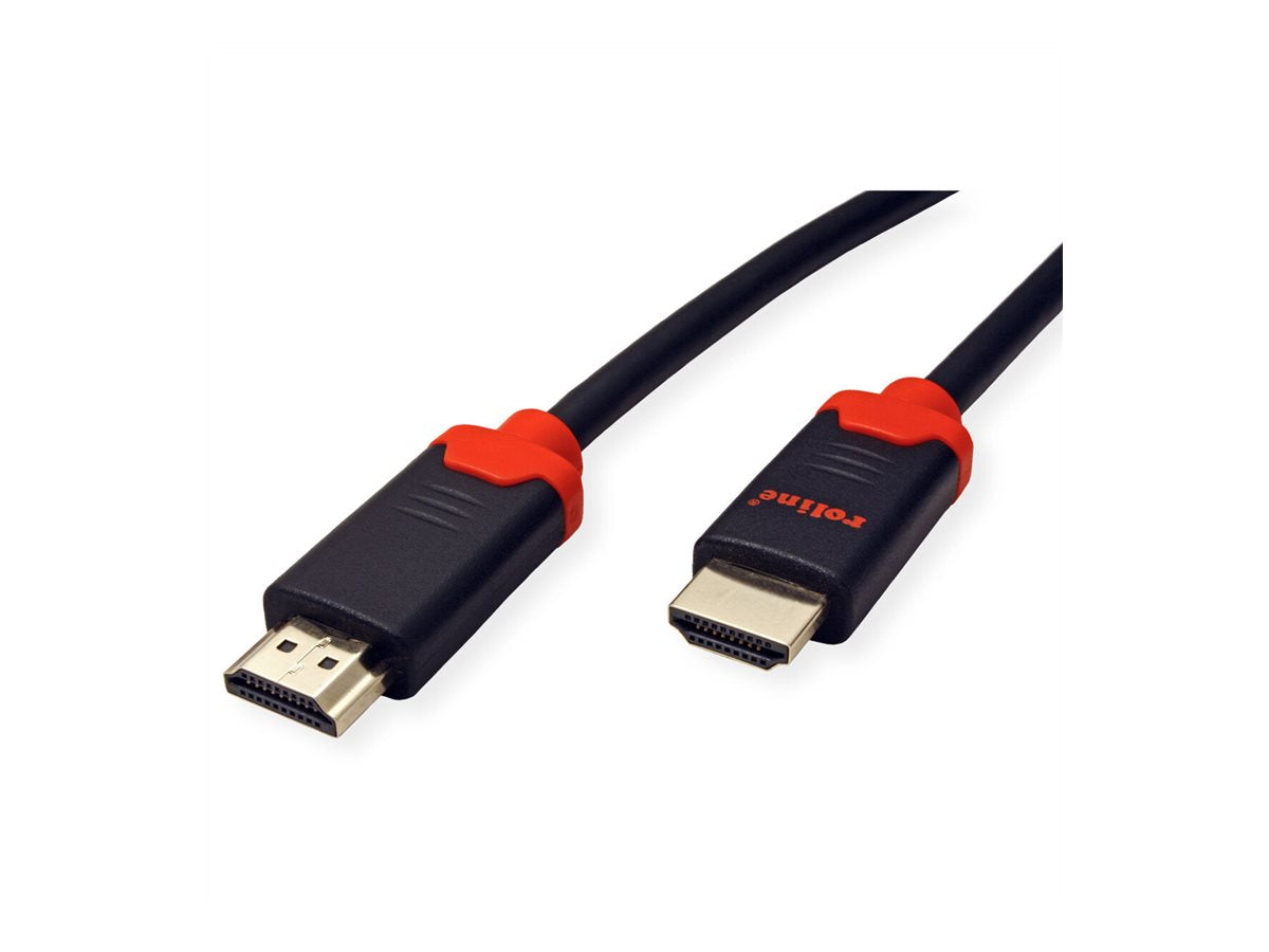 ROLINE 10K HDMI Ultra High Speed Kabel ST/ST schwarz 1m - Anschlussansicht