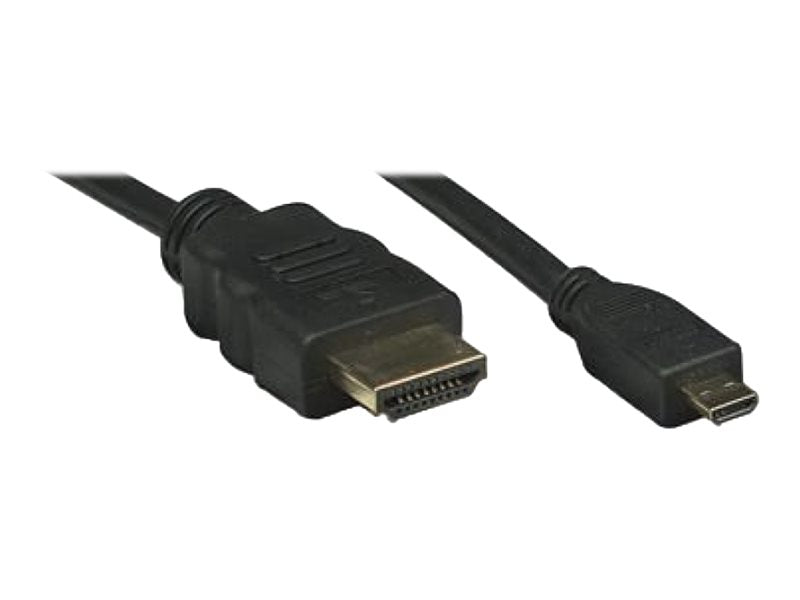 TECHLY HDMI High Speed mit Ethernet und Micro D Anschlusskabel 1m - Vorderansicht