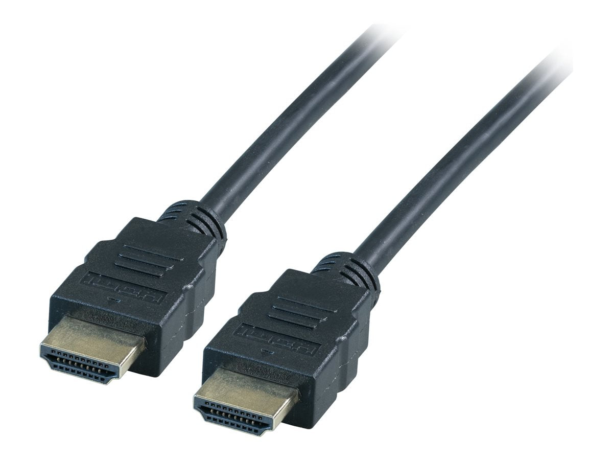 EFB HighSpeed HDMI Kabel mit Ethernet 4K30Hz A-A St-St 2m schwarz - Vorderansicht