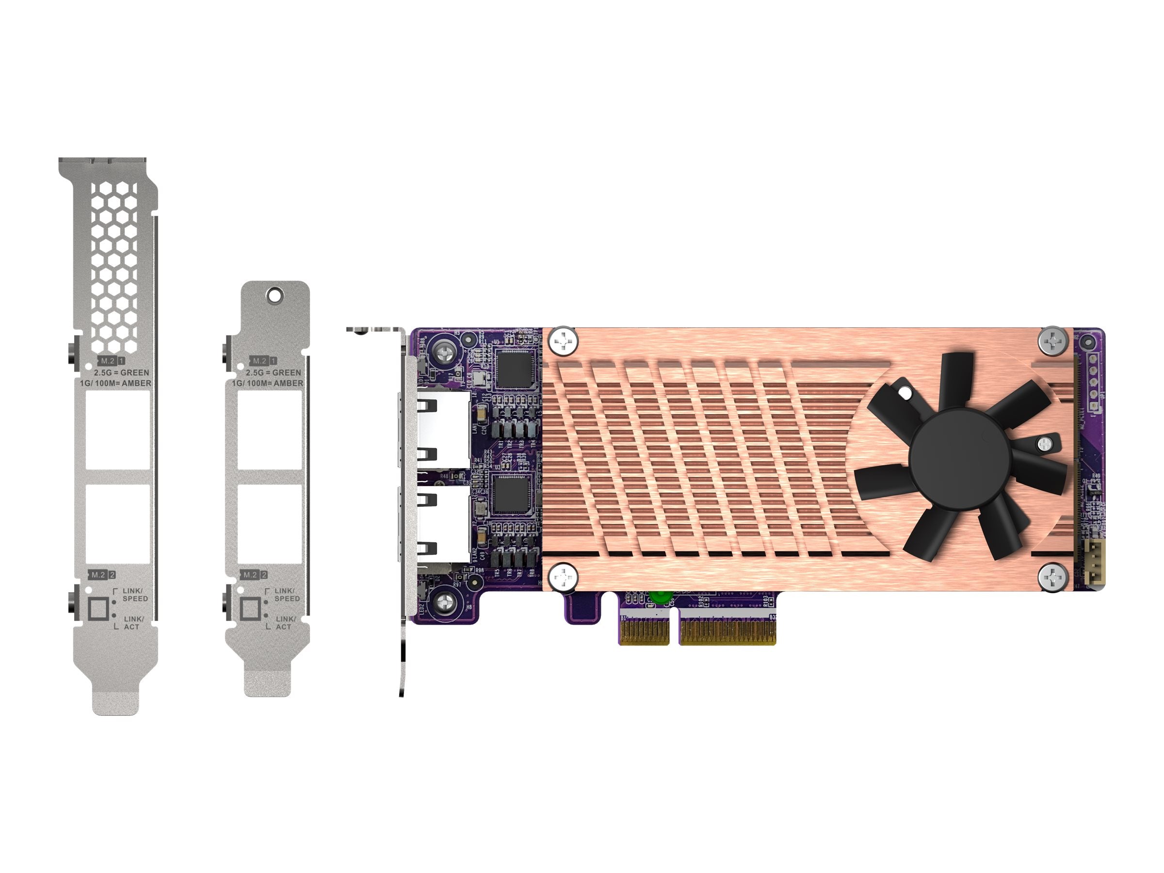 QNAP QM2-2P2G2T PCIe Erweiterungskarte Detailansicht