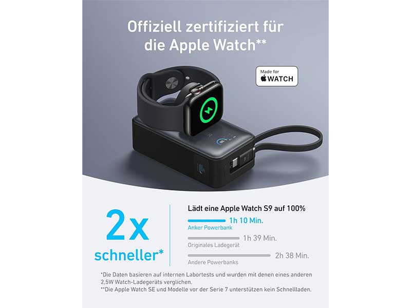 ANKER MagGo PowerBank 10.000mAh 35W Vorderansicht