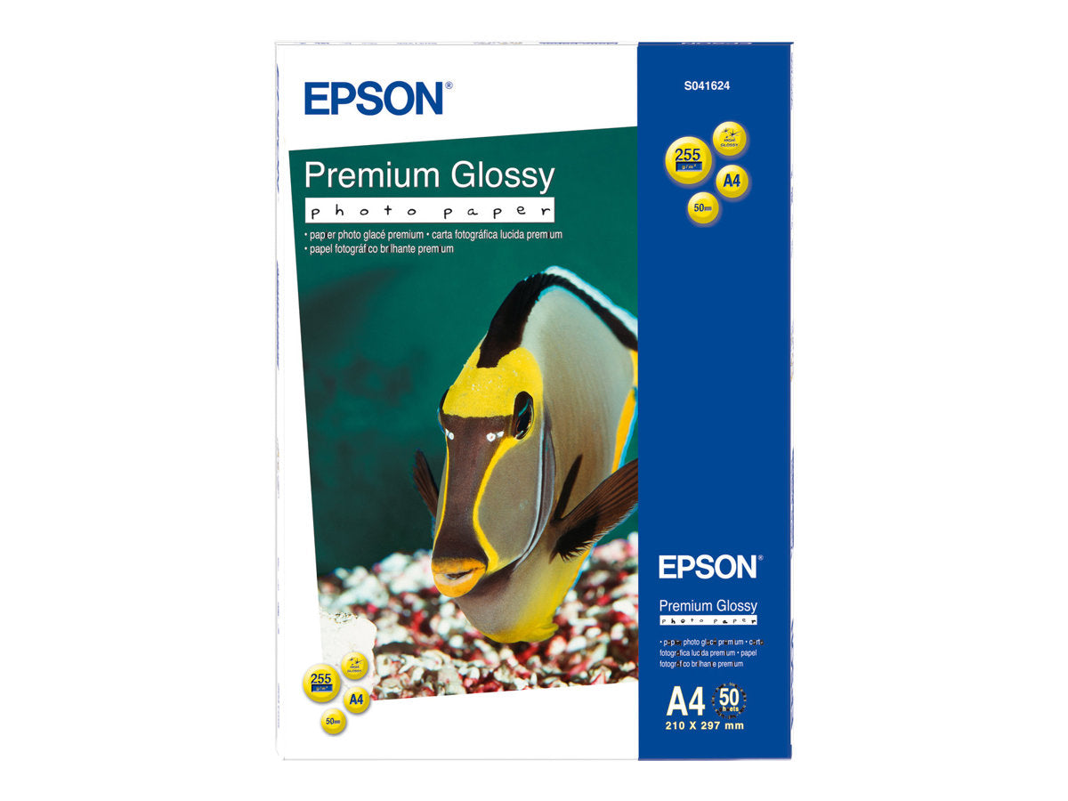 EPSON Premium glänzend Foto Papier inkjet 225g/m2 A4 50 Blatt Vorderansicht