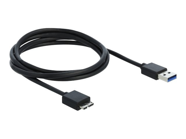 DELOCK Externer USB 3.0 Hub mit 7 Ports transparent - Rückansicht
