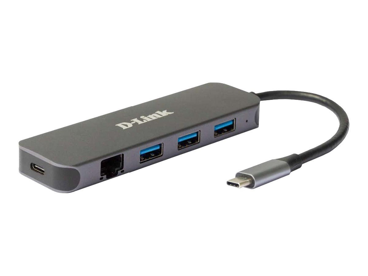 D-LINK DUB-2334 5-in-1 USB-C Hub Vorderansicht
