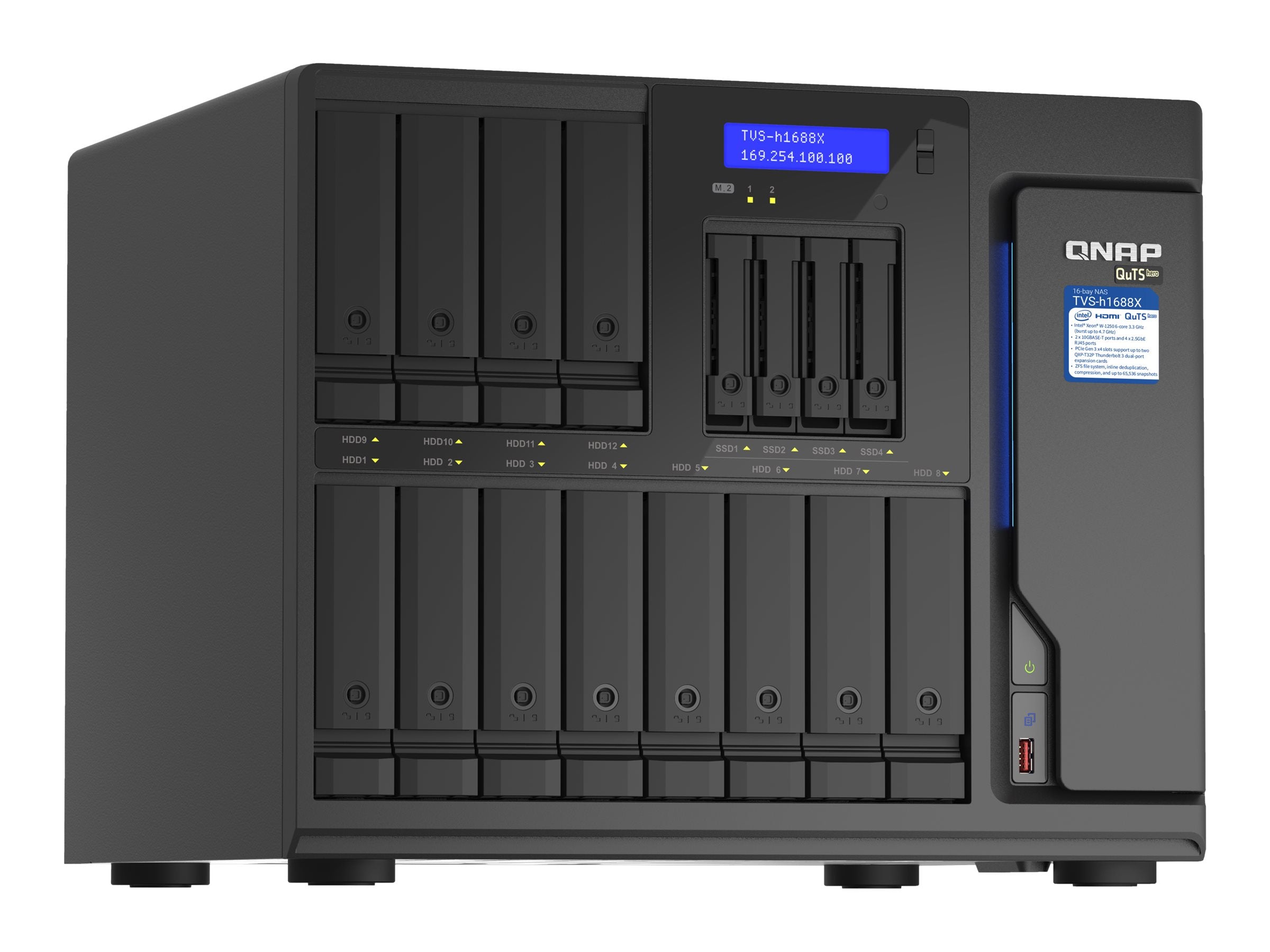 QNAP TVS-H1688X Seitenansicht