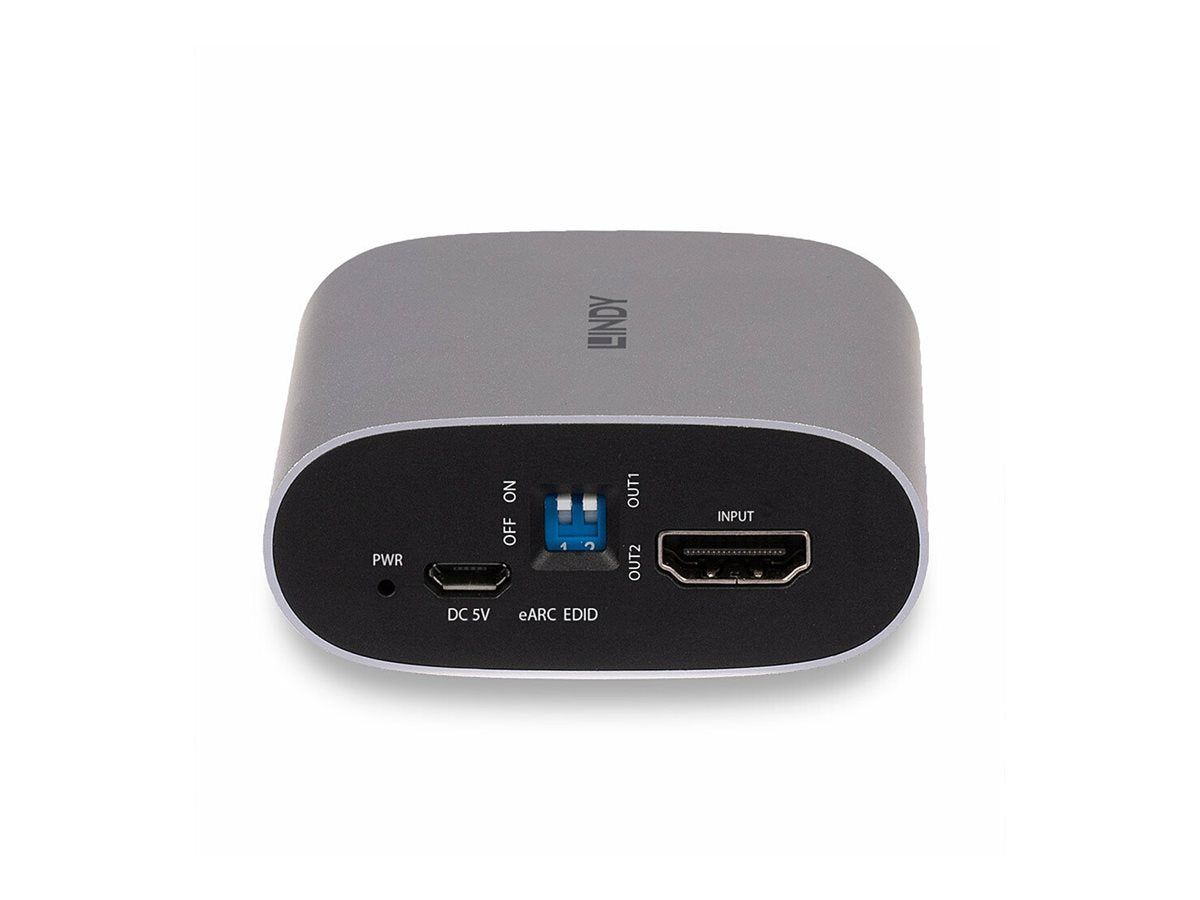LINDY 4K60 HDMI eARC Extractor Vorderansicht